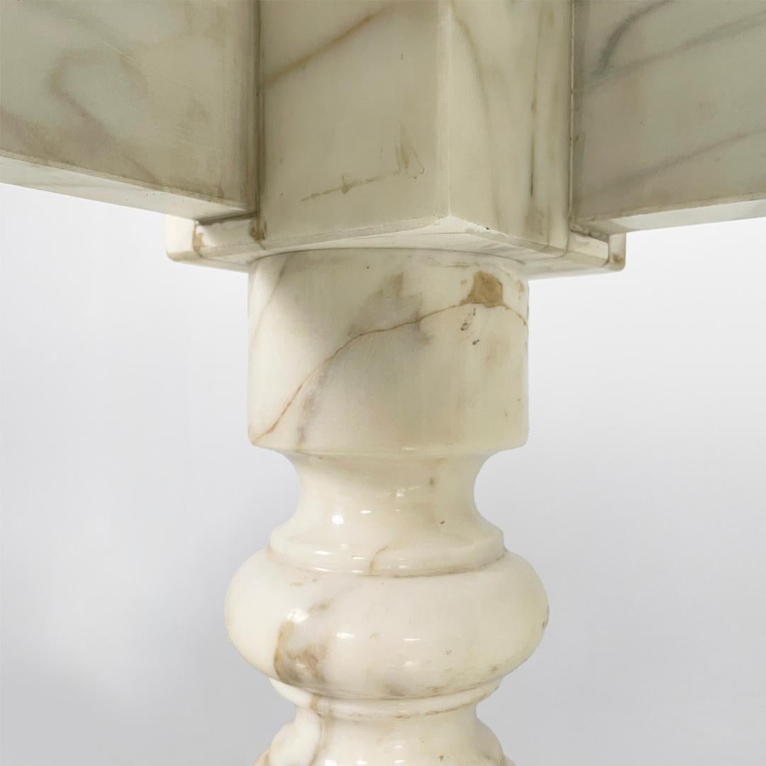 Table de salle à manger moderne italienne en marbre blanc Rilievo par Aldo Rossi, années 1980 en vente 12