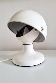 Italian Modern White Metal Table Lamp by Tobia and Afra Scarpa for Flos, 70s