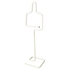 Italian modern White metal valet stand coat hanger by Gieffe, 1970s
