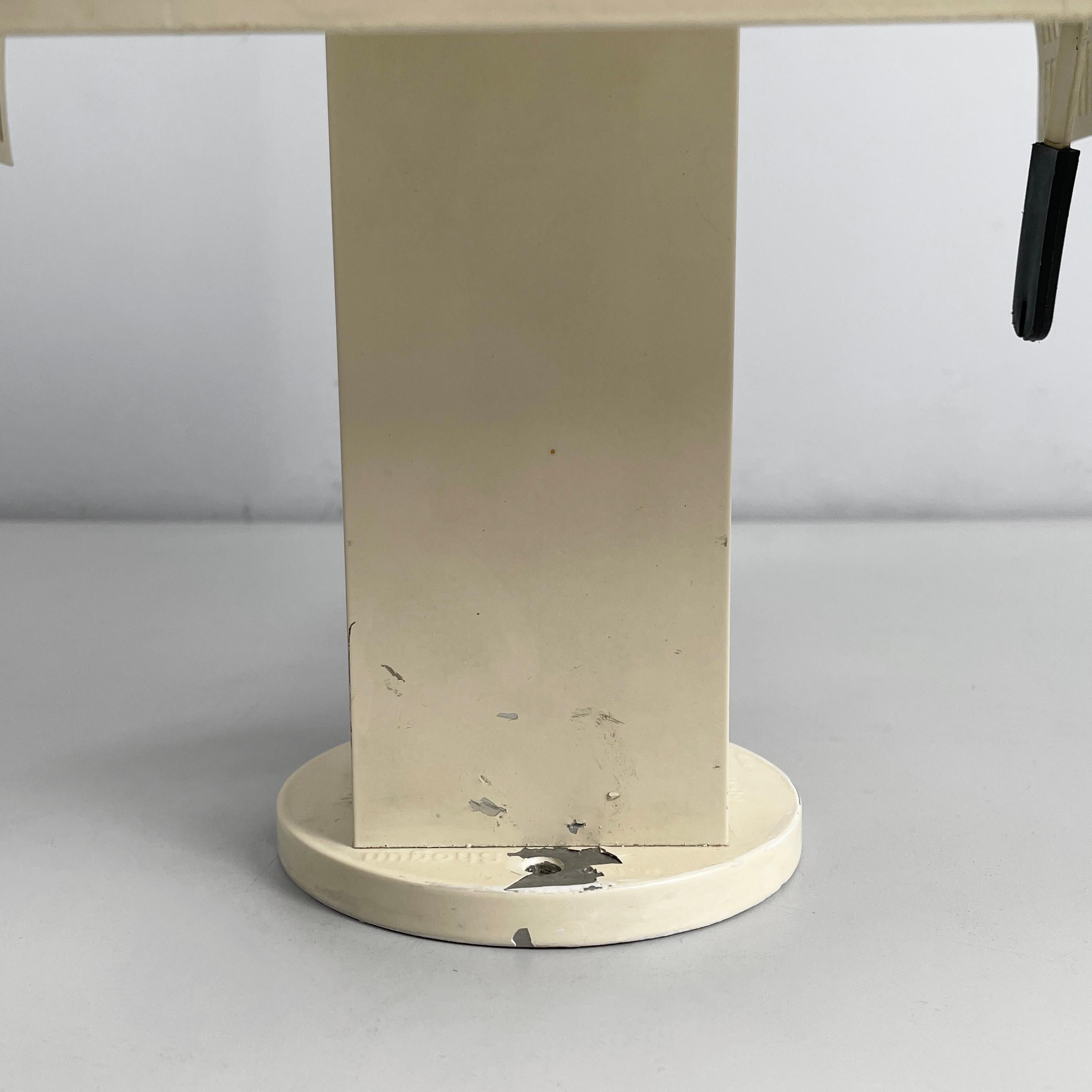 Italian modern white metal wall lamp Shogun by Mario Botta for Artemide, 1980s For Sale 6