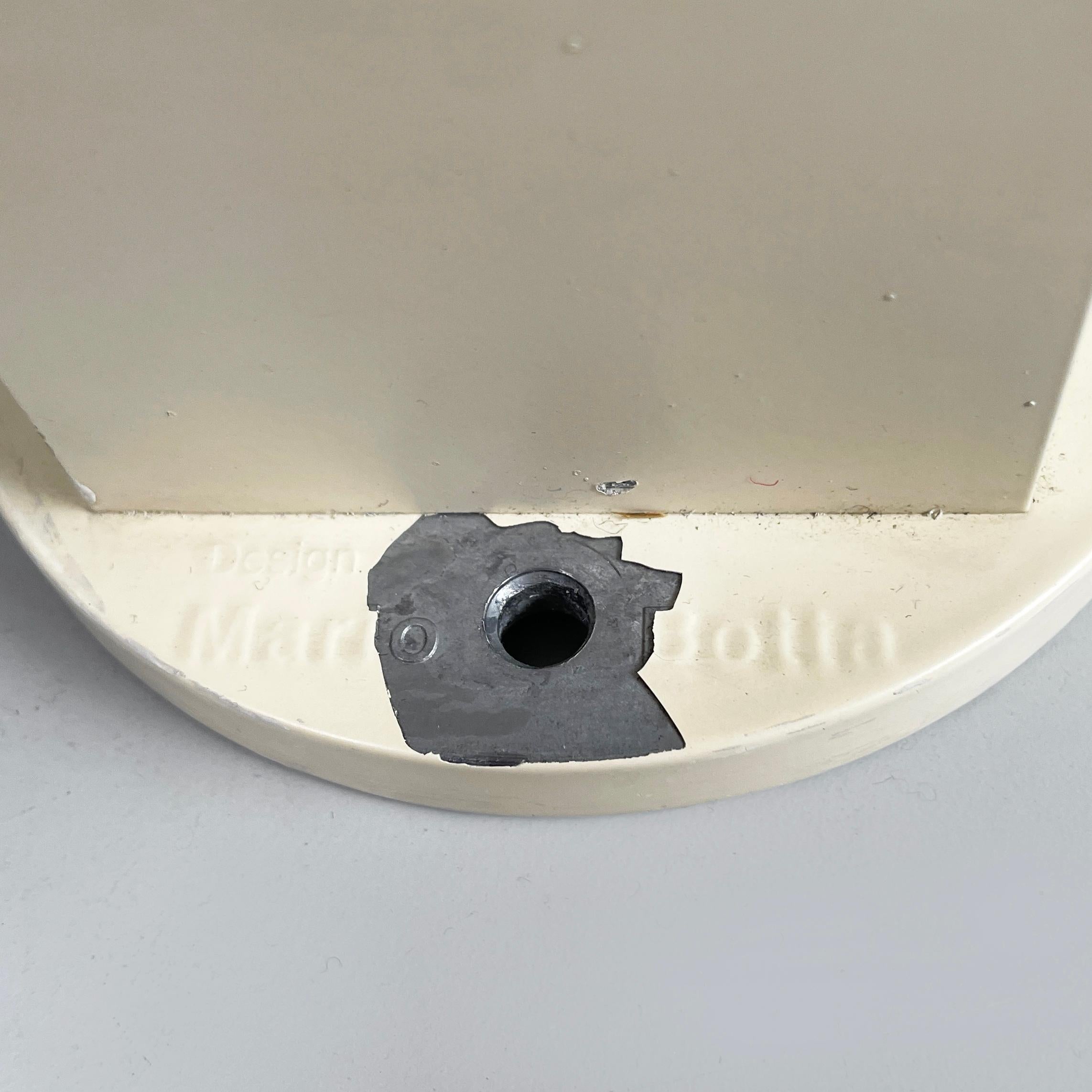 Italian modern white metal wall lamp Shogun by Mario Botta for Artemide, 1980s For Sale 10