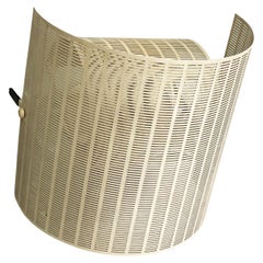 Italian modern white metal wall lamp Shogun by Mario Botta for Artemide, 1980s