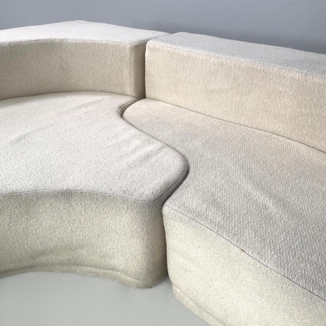 Italian modern white modular sofa Lara by Pamio Massari Toso for Stilwood, 1970s 4