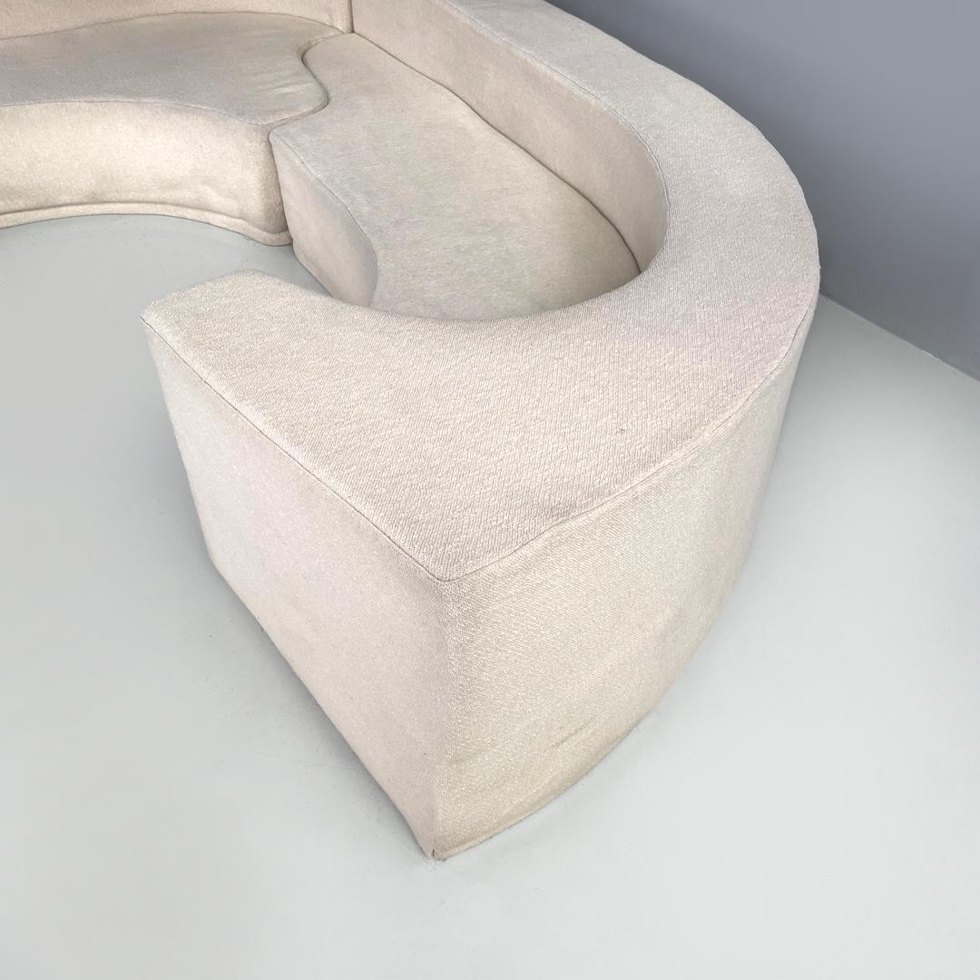 Italian modern white modular sofa Lara by Pamio Massari Toso for Stilwood, 1970s 6