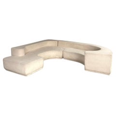Italian modern white modular sofa Lara by Pamio Massari Toso for Stilwood, 1970s