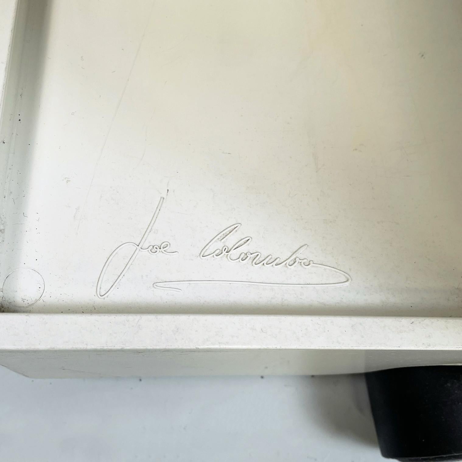 Italian Modern White Plastic Cart Boby by Joe Colombo for Bieffeplast, 1968 10