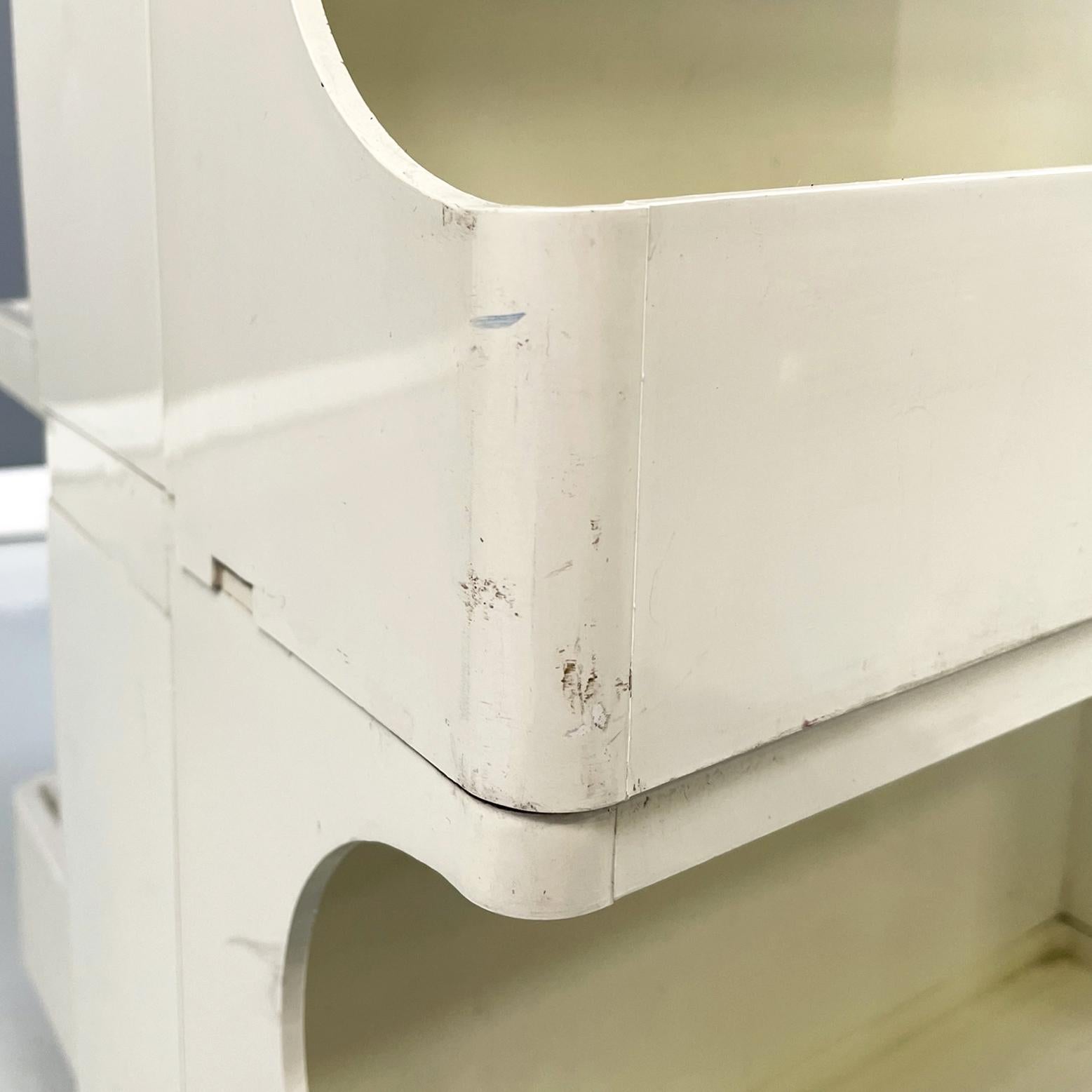 Italian Modern White Plastic Cart Boby by Joe Colombo for Bieffeplast, 1968 12