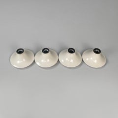 Italian modern white plastic wall lamps Teti Vico Magistretti for Artemide 1970s