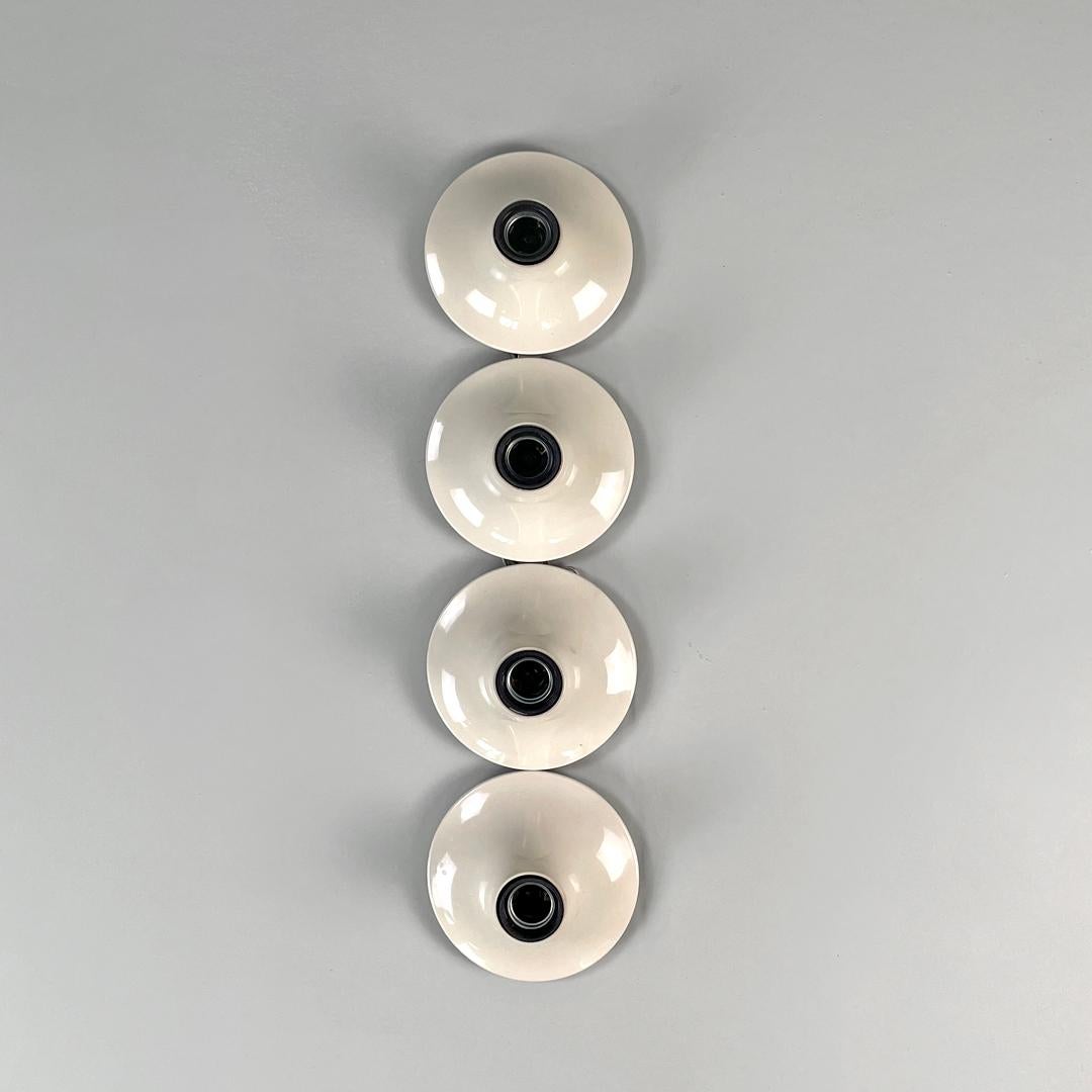 Modern Italian modern white plastic wall lamps Teti Vico Magistretti for Artemide 1970s