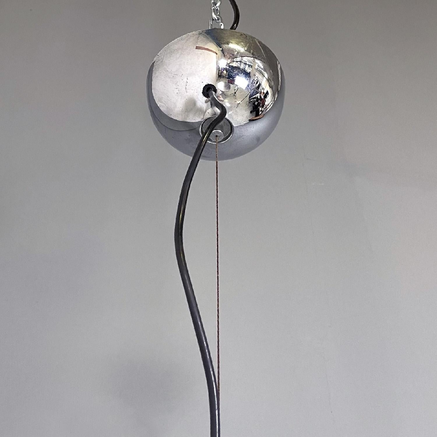 Italian modern white and black plexiglass chandelier by Harvey Guzzini, 1970s For Sale 10