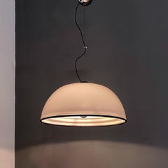 Italian modern white and black plexiglass chandelier by Harvey Guzzini, 1970s