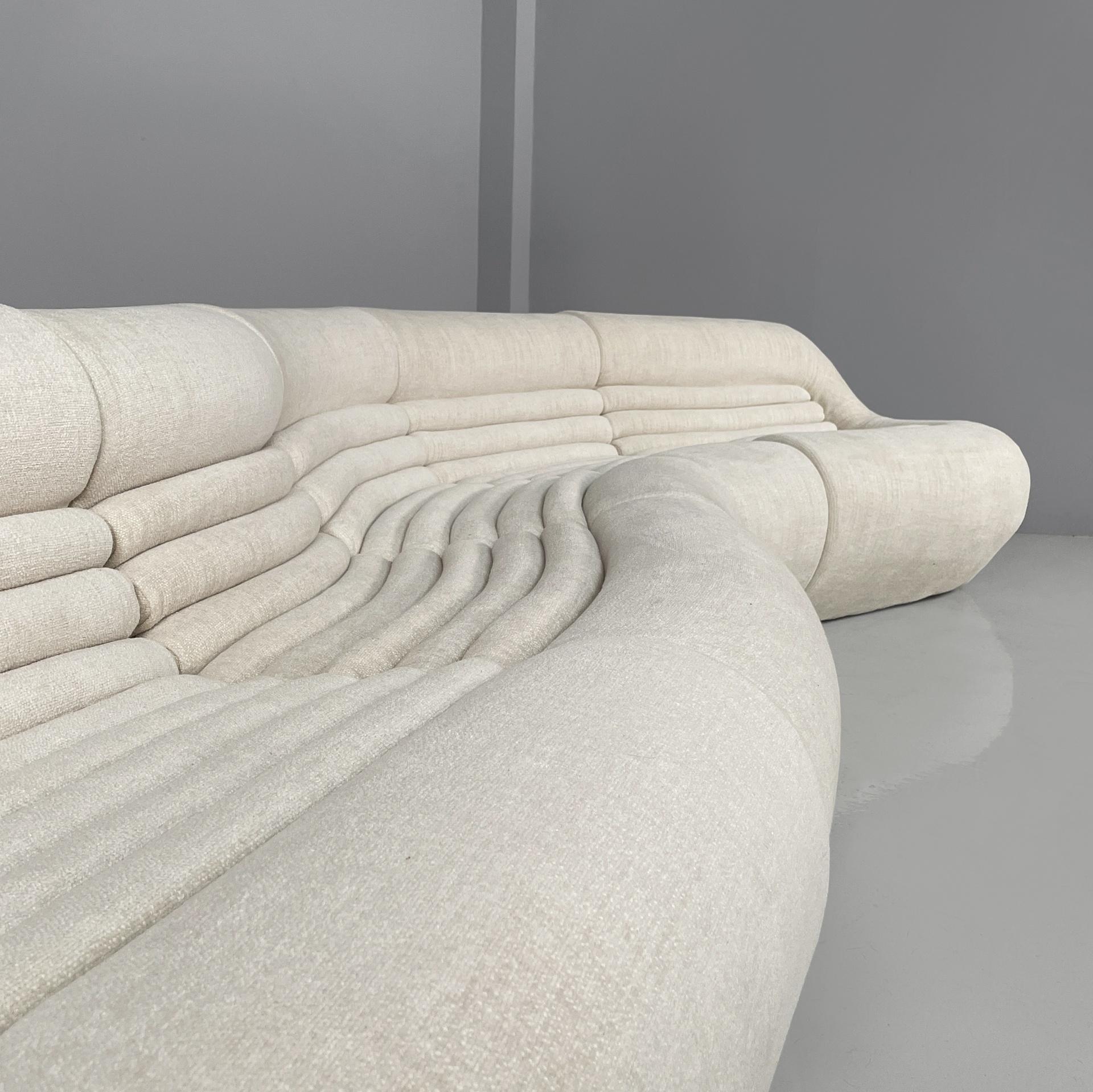 Sofá blanco moderno italiano Carrera de De Pas D'urbino Lomazzi B&B, años 70 en venta 3