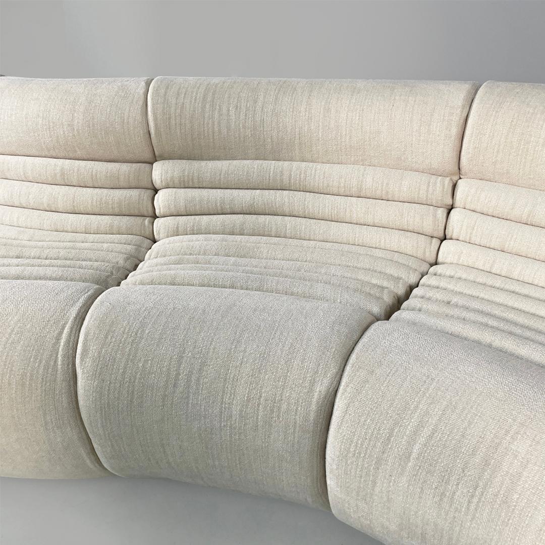 Sofá blanco moderno italiano Carrera de De Pas D'urbino Lomazzi B&B, años 70 en venta 5