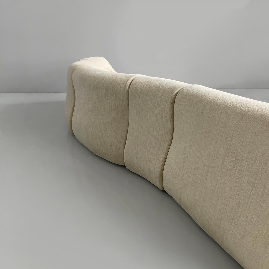 Sofá blanco moderno italiano Carrera de De Pas D'urbino Lomazzi B&B, años 70 en venta 11