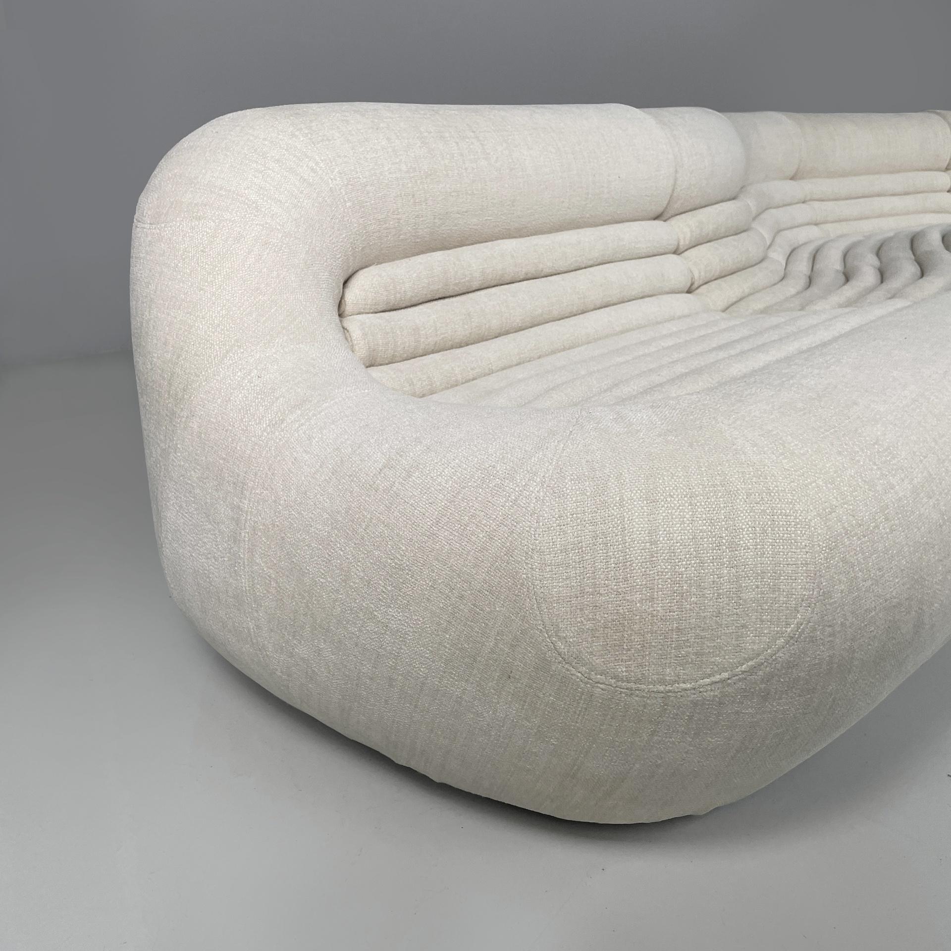 Sofá blanco moderno italiano Carrera de De Pas D'urbino Lomazzi B&B, años 70 en venta 1