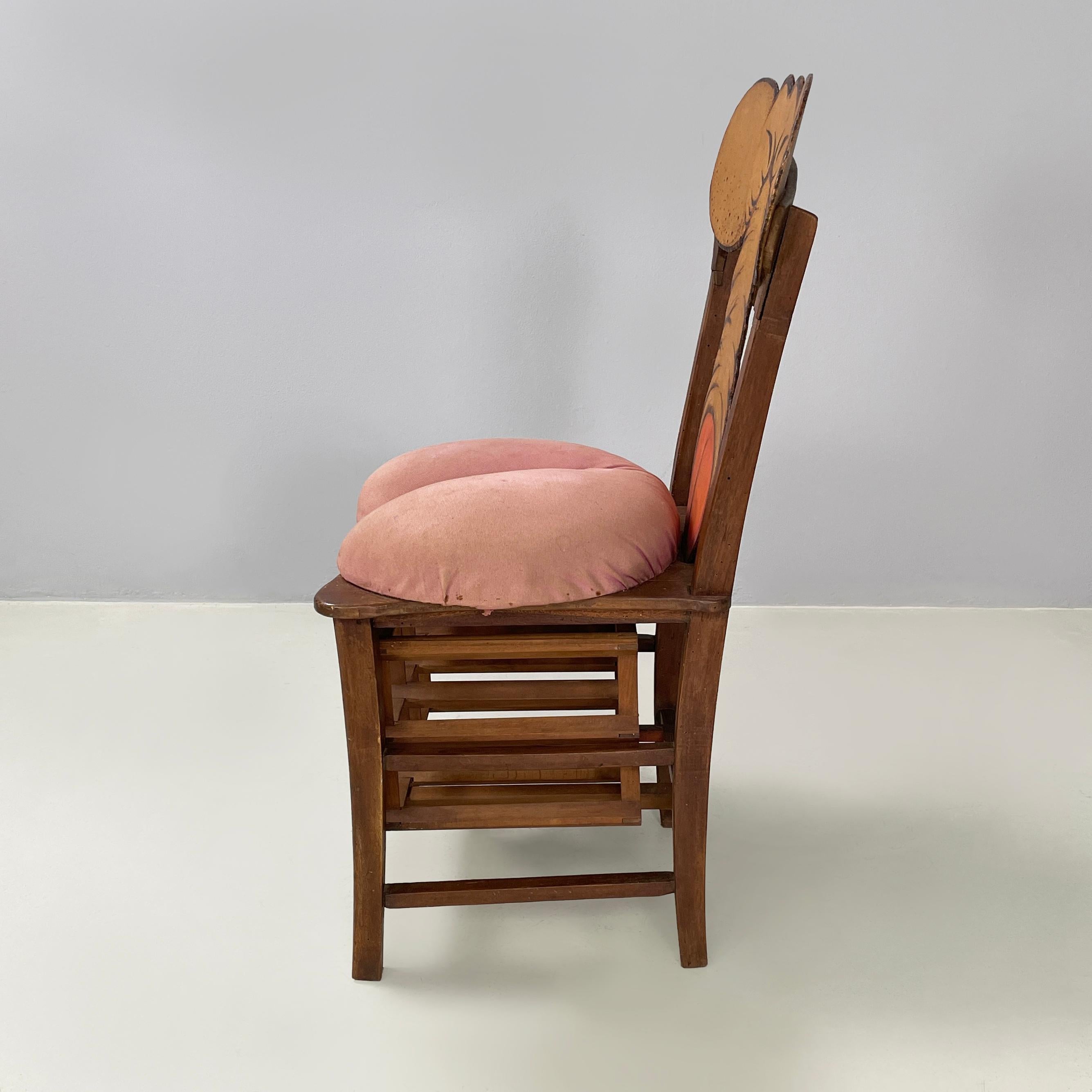 Chaise moderne italienne avec porte-bouteilles, œuvre d'art de Bogdan, années 2000 Bon état - En vente à MIlano, IT