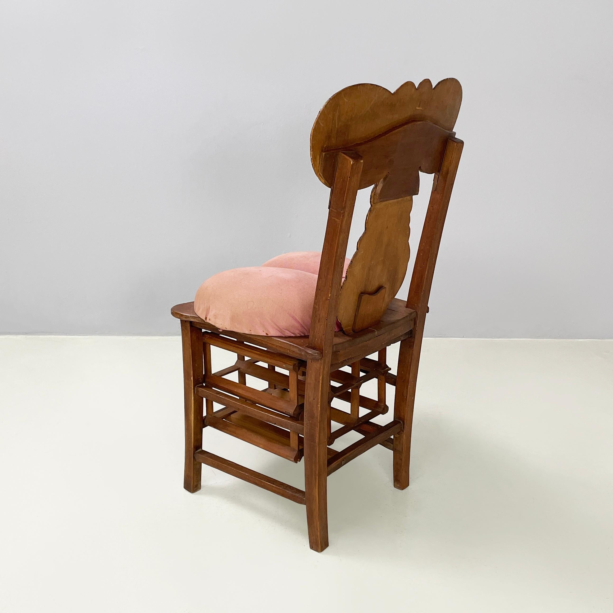 XXIe siècle et contemporain Chaise moderne italienne avec porte-bouteilles, œuvre d'art de Bogdan, années 2000 en vente