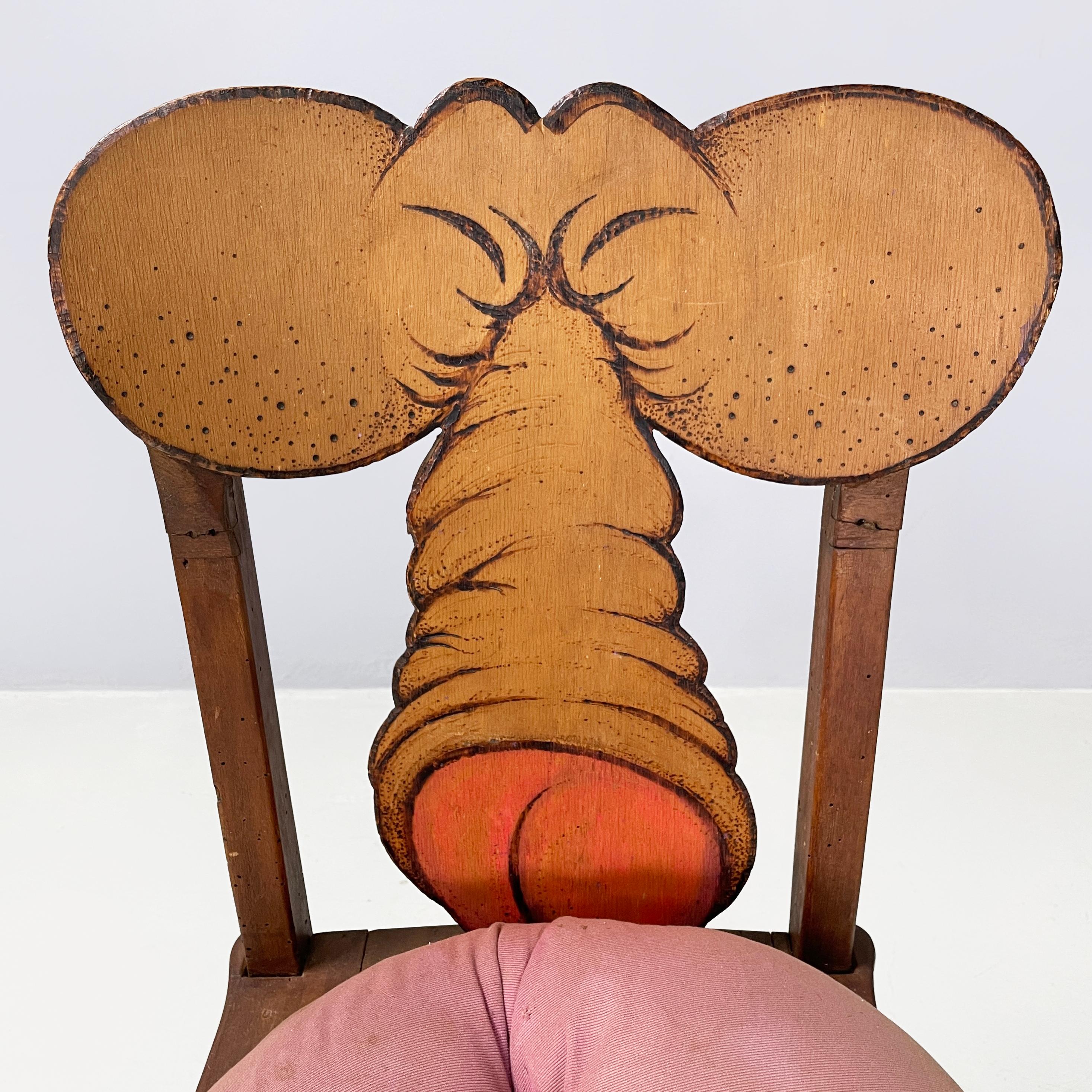 Chaise moderne italienne avec porte-bouteilles, œuvre d'art de Bogdan, années 2000 en vente 2