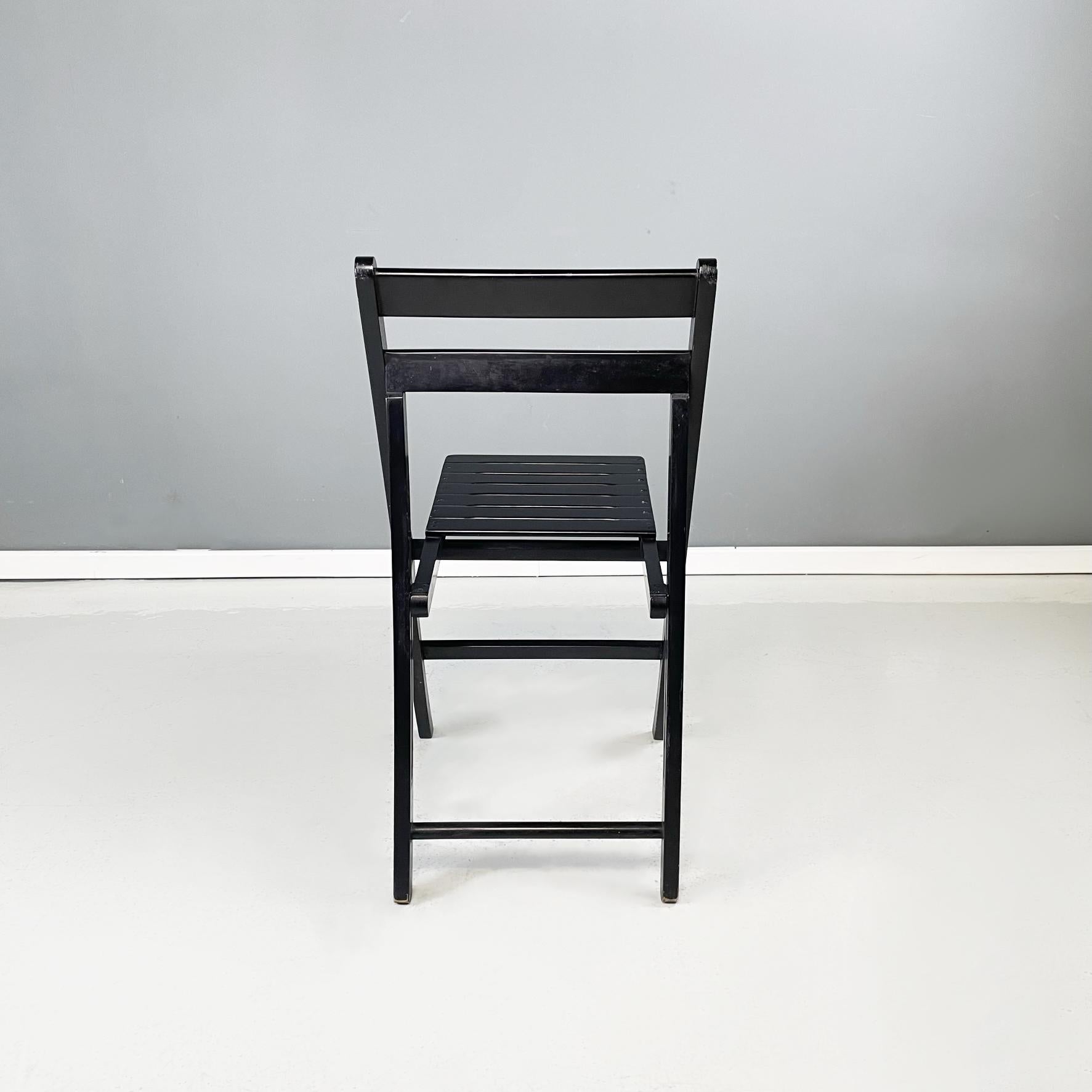 Italian modern Wood folding chair Morettina by Ettore Moretti for Zanotta, 1970s For Sale 1