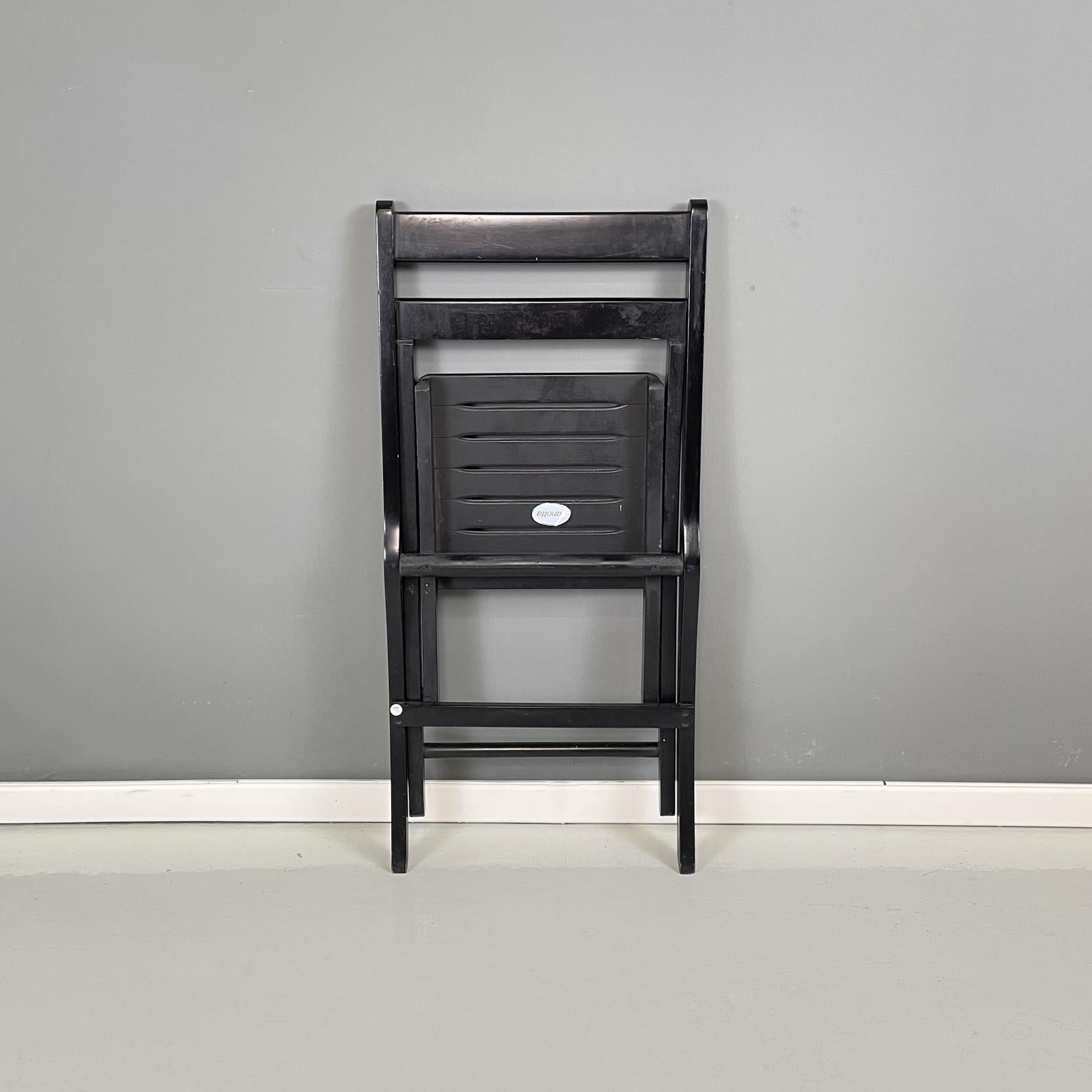 Italian modern Wood folding chair Morettina by Ettore Moretti for Zanotta, 1970s For Sale 2