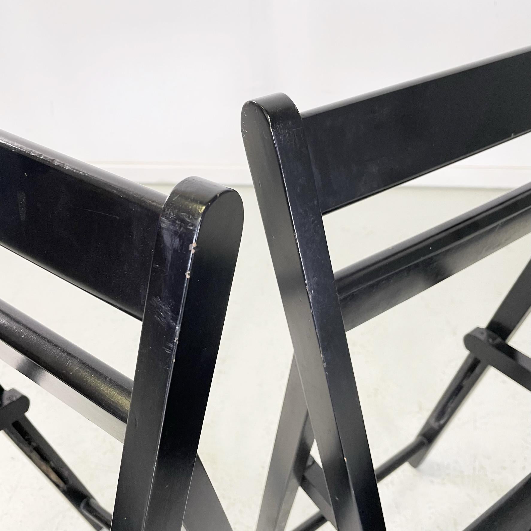 Italian modern Wood folding chairs Morettina by Ettore Moretti for Zanotta 1970s For Sale 6