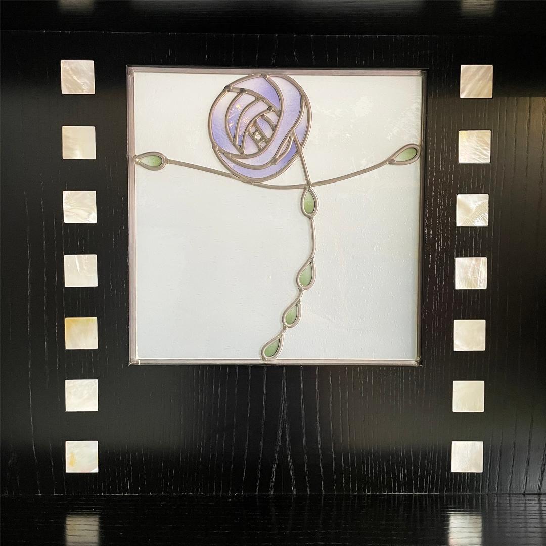 Buffet haut en bois moderne italien par Charles Rennie Mackintosh pour Cassina, années 1980 en vente 5