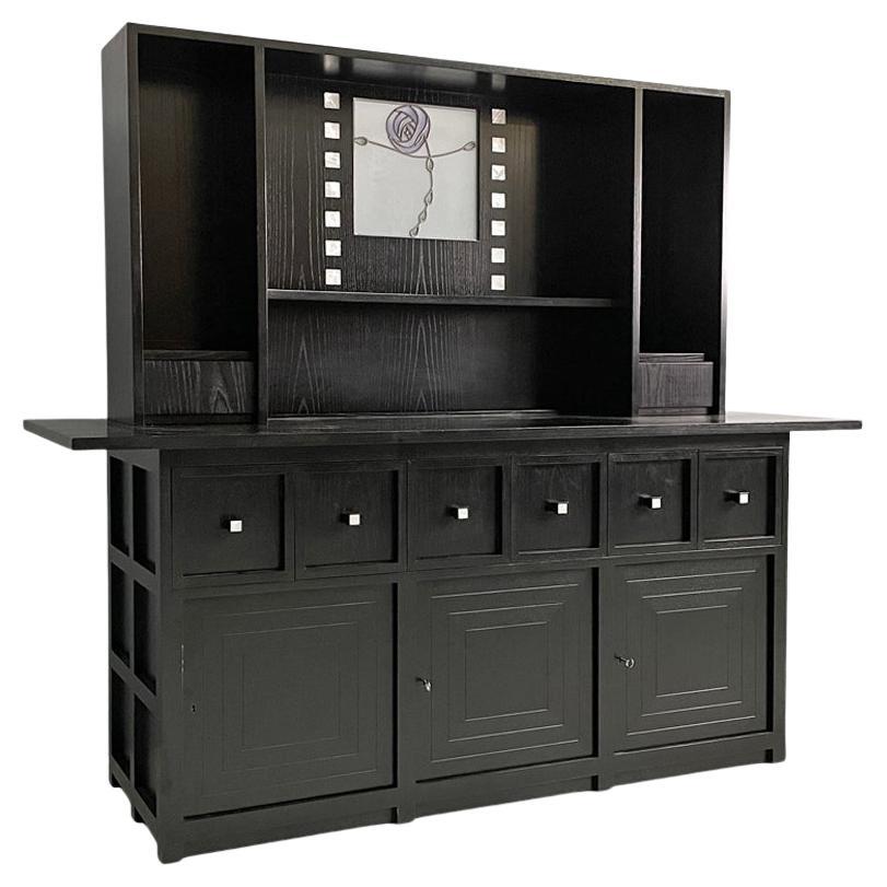 Modernes italienisches Holz-Highboard von Charles Rennie Mackintosh für Cassina, 1980er Jahre