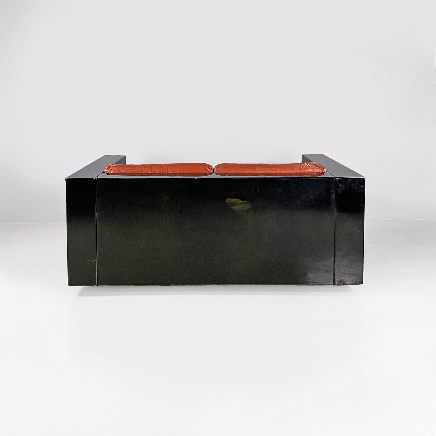 Fin du 20e siècle Canapé Saratoga moderne italien Massimo Lella Vignelli Poltronova 1980 en vente