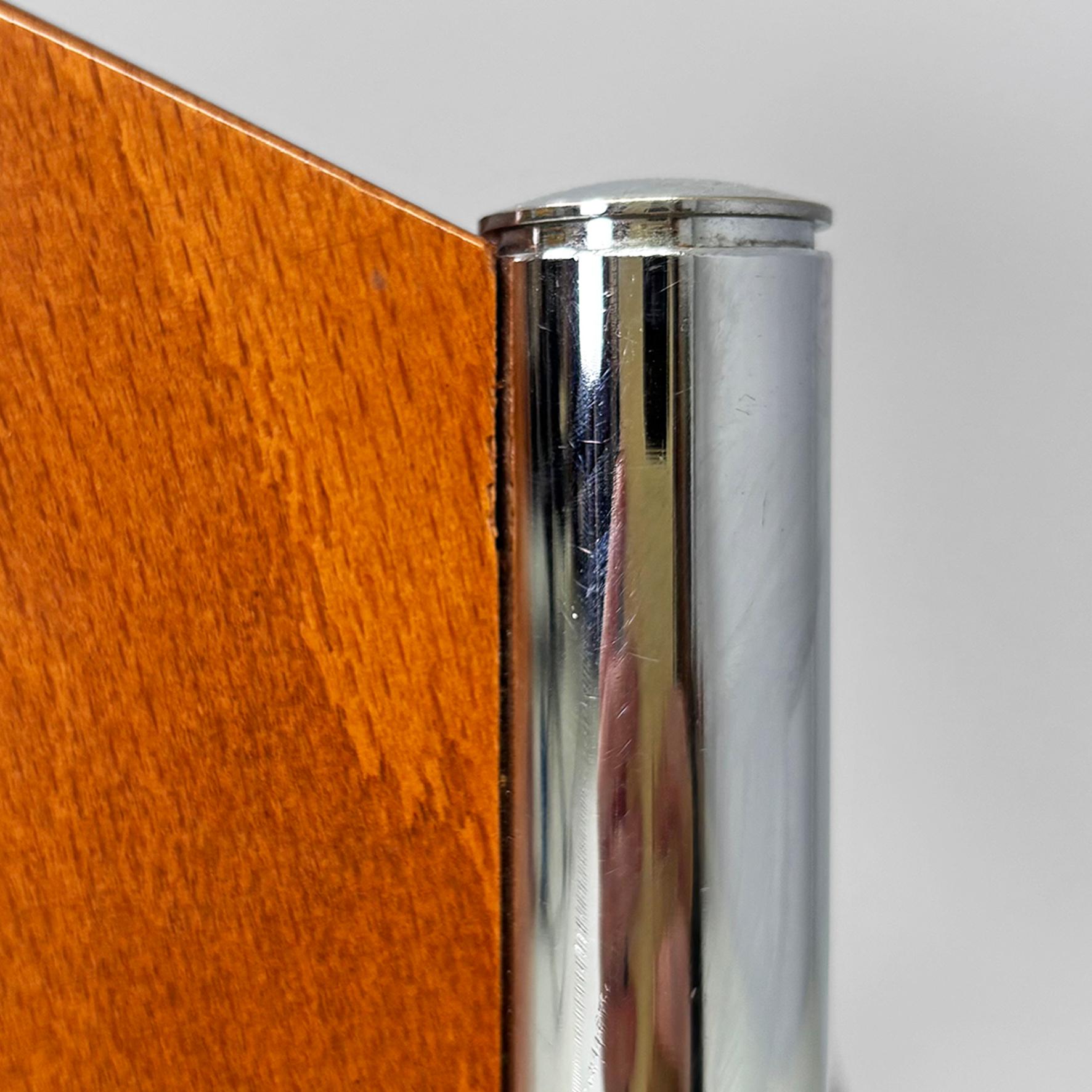 Sedie italiane moderne in legno, metallo e pelle King Costes, Philippe Starck, 1984 in vendita 7
