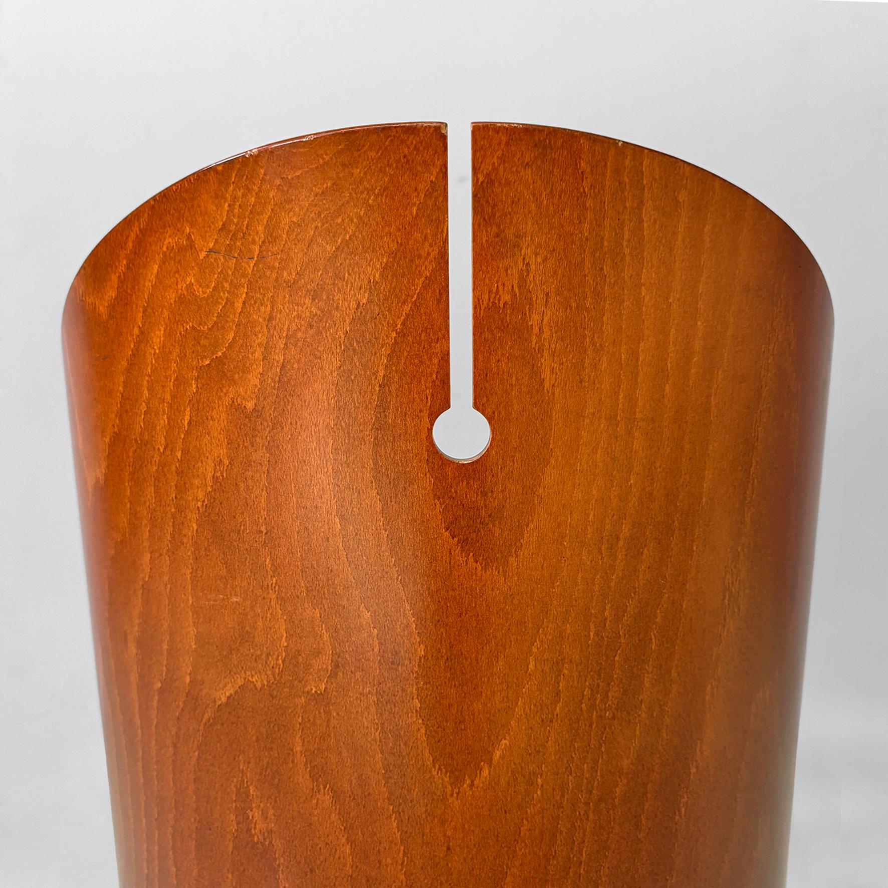 Sedie italiane moderne in legno, metallo e pelle King Costes, Philippe Starck, 1984 in vendita 2