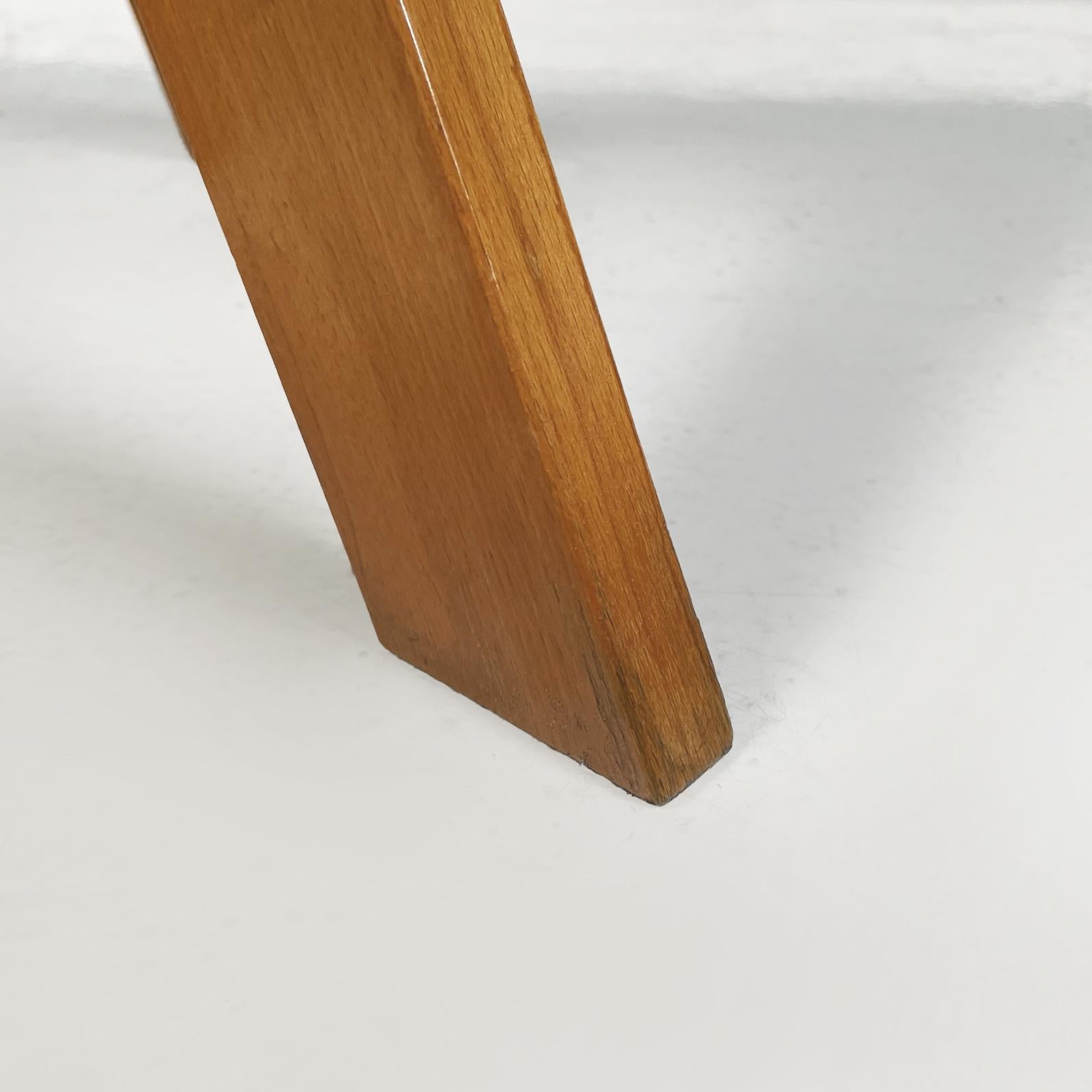 Italian modern Wood swivel stool Giotto De Pas D'Urbino Lomazzi Zanotta, 1970s 6