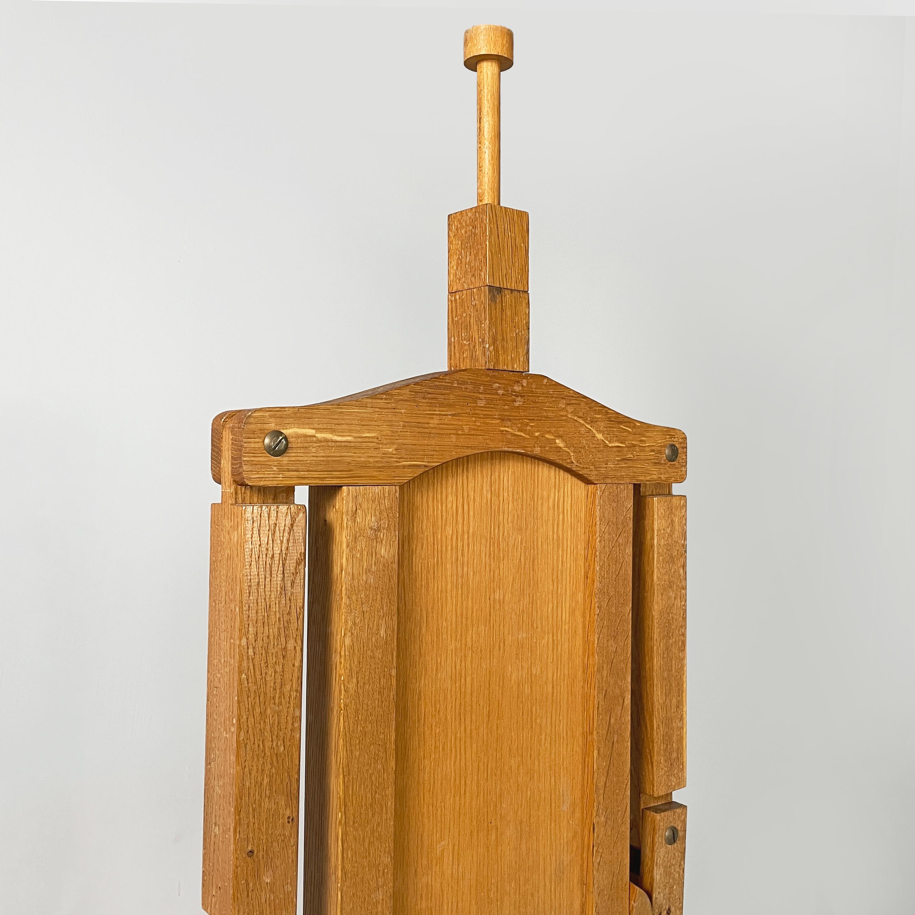 Italian modern Wood valet stand with hat holder by BeroDesign Cacharel, 1980s For Sale 2