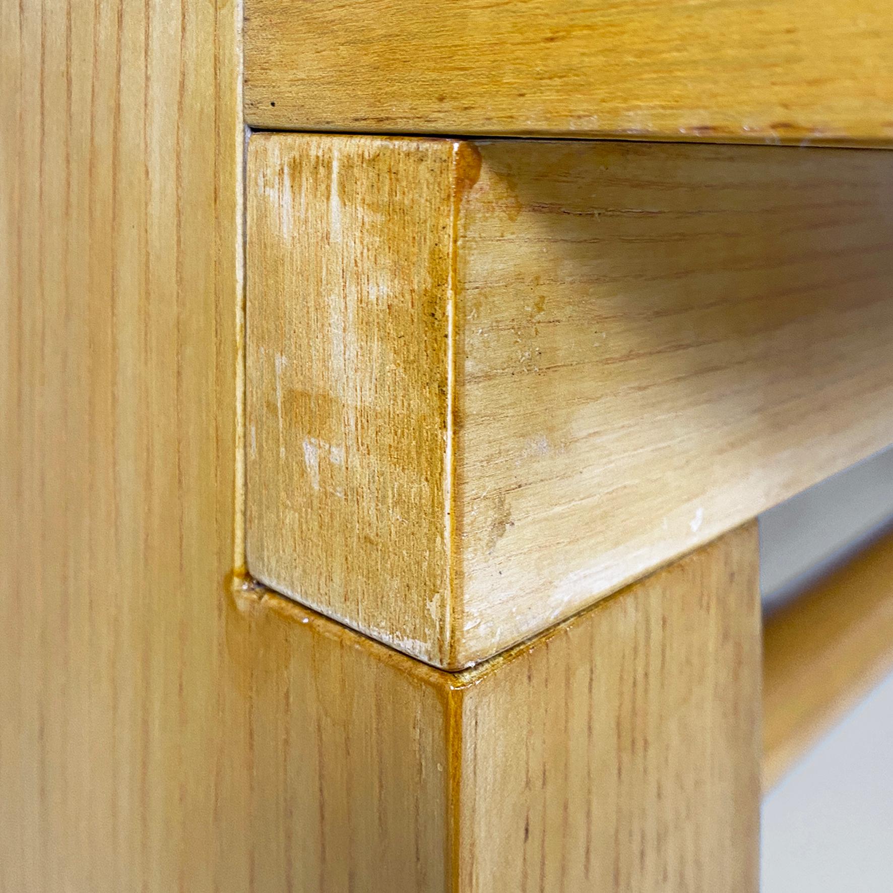Italian modern wood Valmarana dining table by Carlo Scarpa, Simon Gavina 1970s For Sale 10