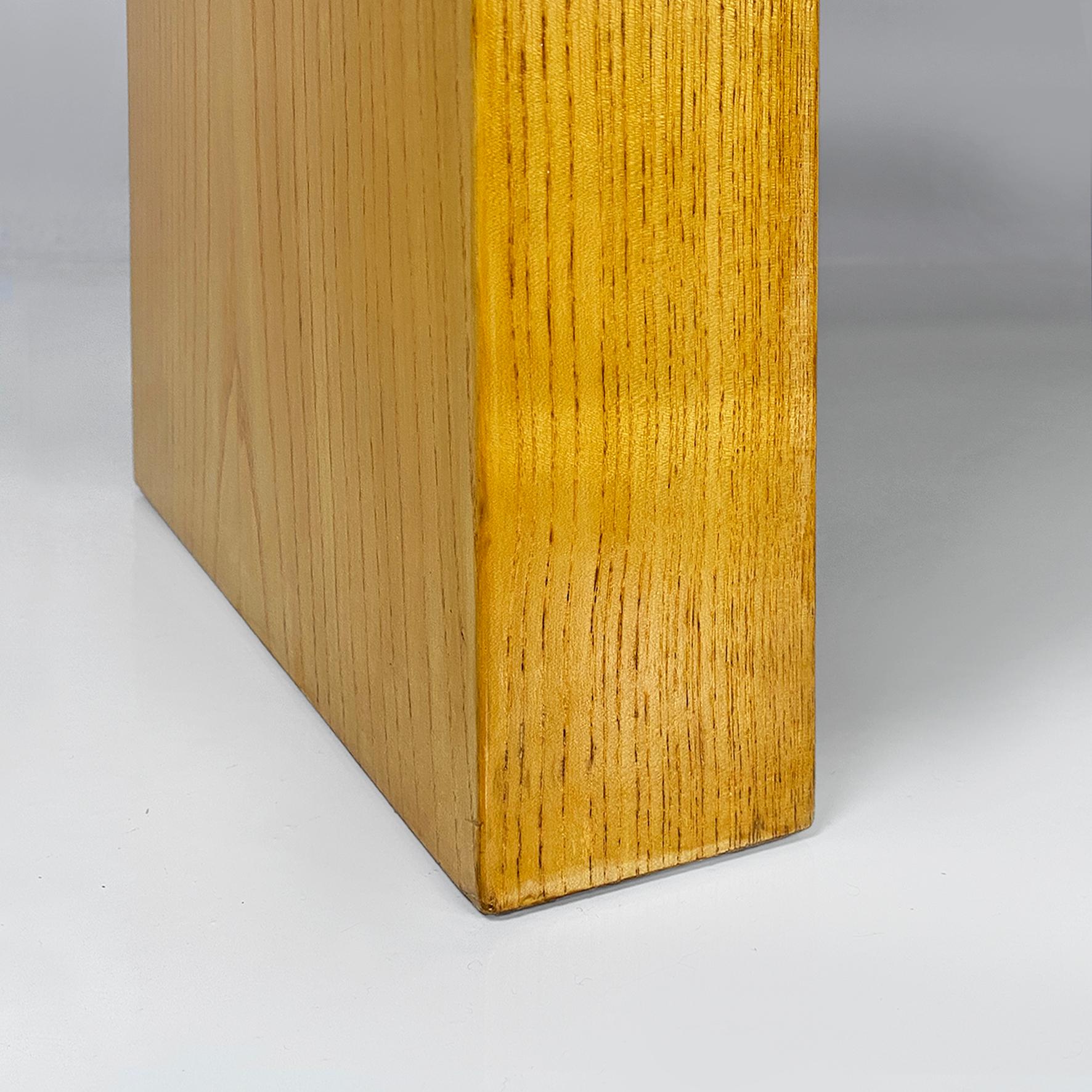 Italian modern wood Valmarana dining table by Carlo Scarpa, Simon Gavina 1970s For Sale 12