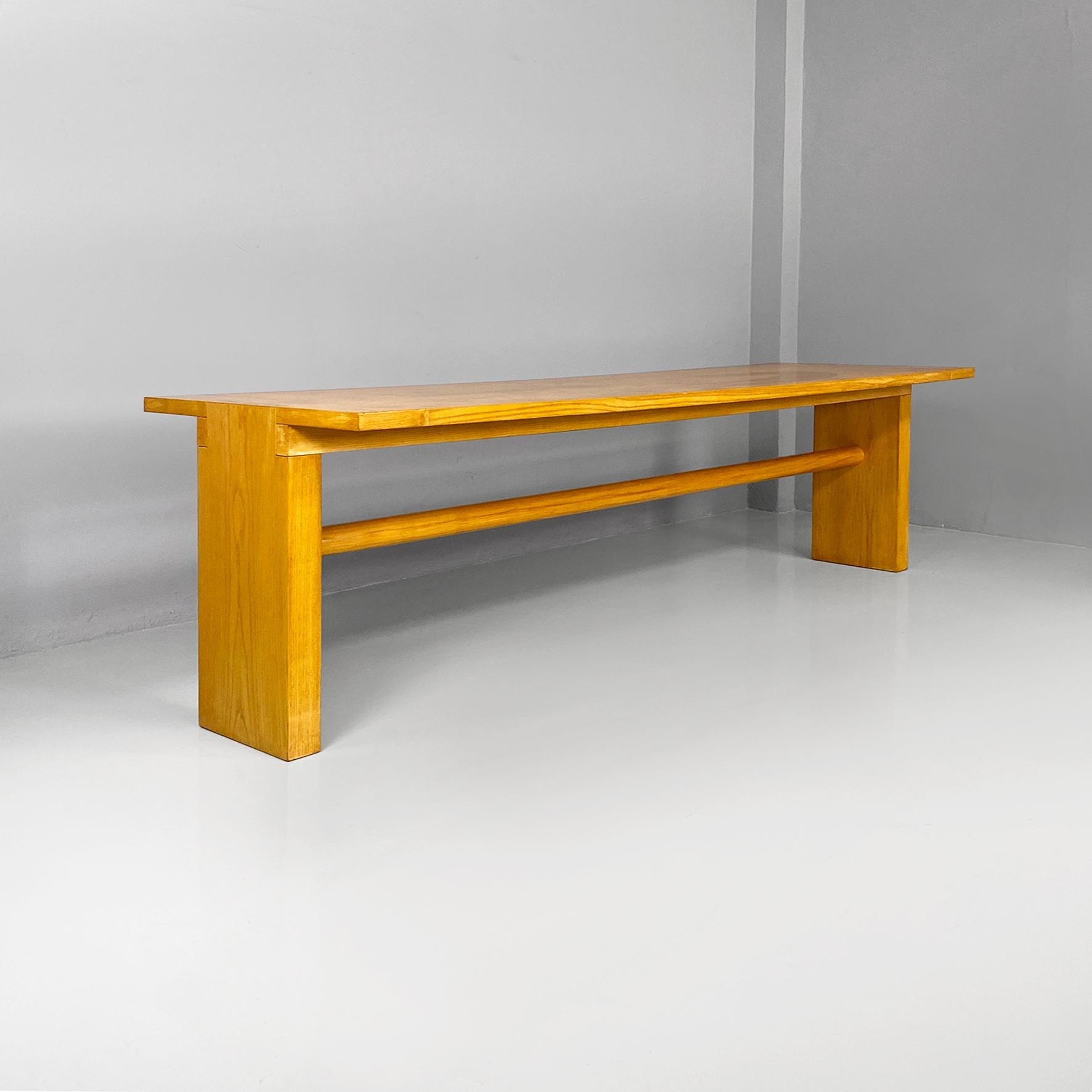 Modern Italian modern wood Valmarana dining table by Carlo Scarpa, Simon Gavina 1970s For Sale