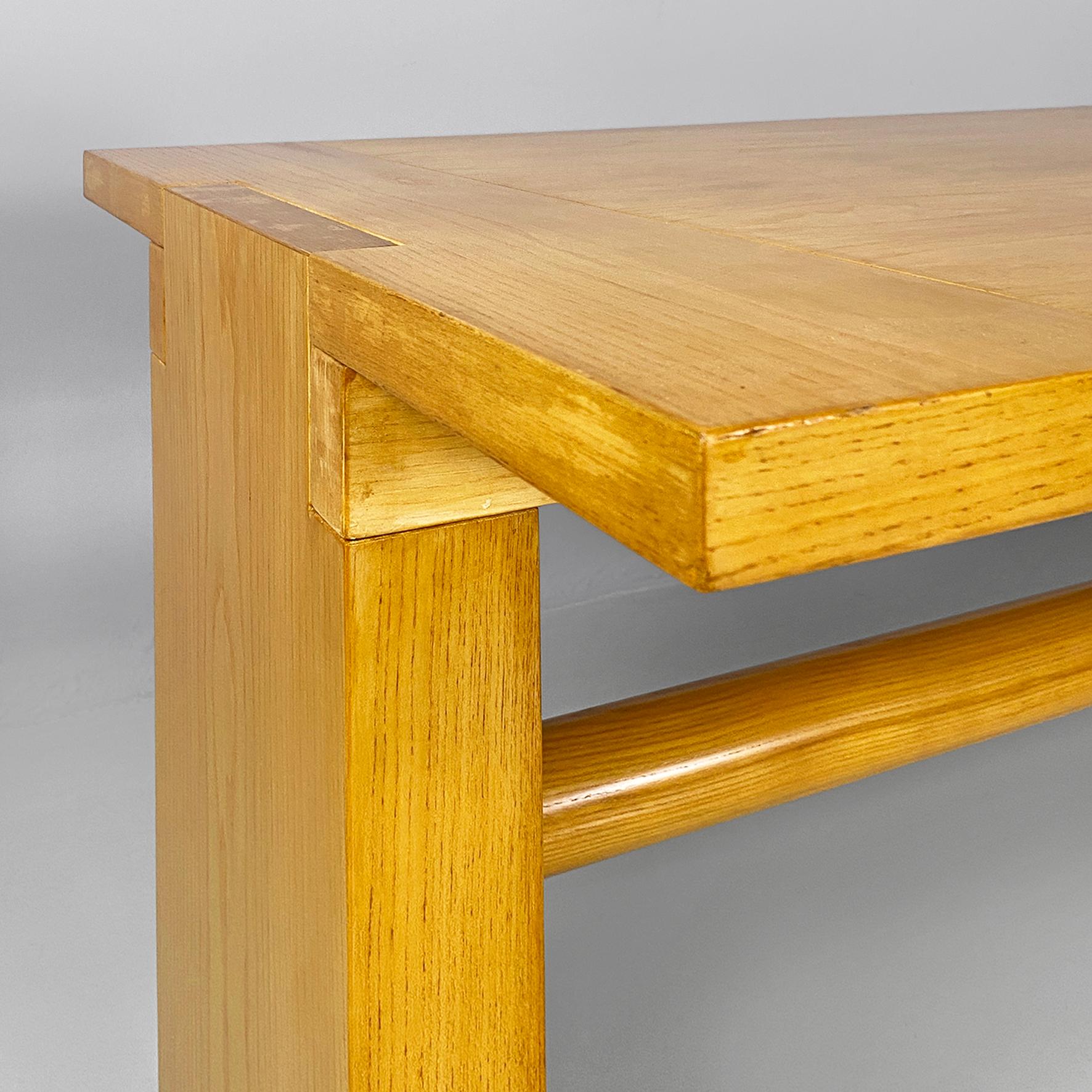 Italian modern wood Valmarana dining table by Carlo Scarpa, Simon Gavina 1970s For Sale 1