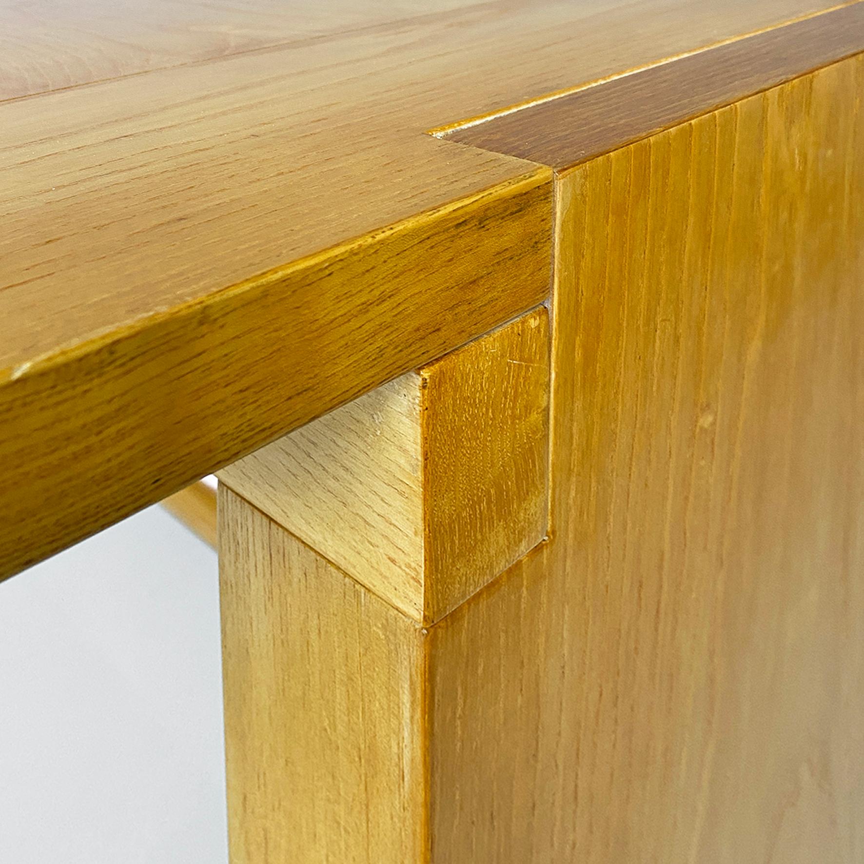 Italian modern wood Valmarana dining table by Carlo Scarpa, Simon Gavina 1970s For Sale 2
