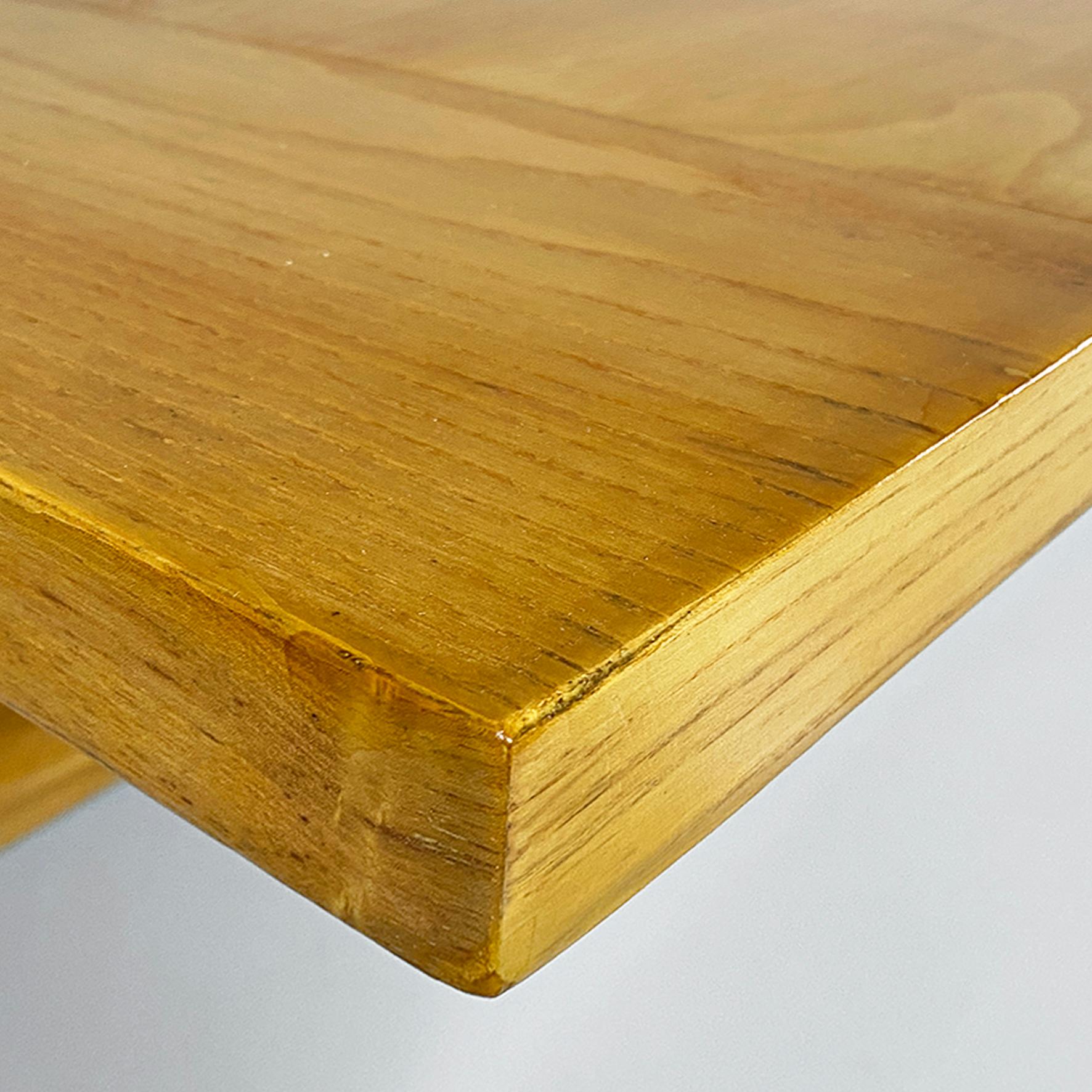 Italian modern wood Valmarana dining table by Carlo Scarpa, Simon Gavina 1970s For Sale 3
