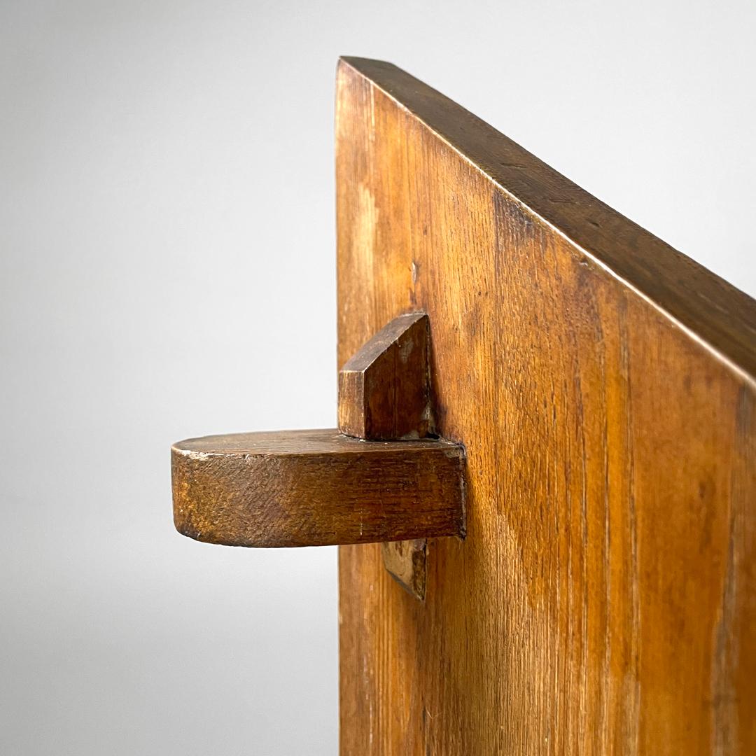 Italian modern wooden chest of drawers with visible joints La Casa Bella, 1970s For Sale 5