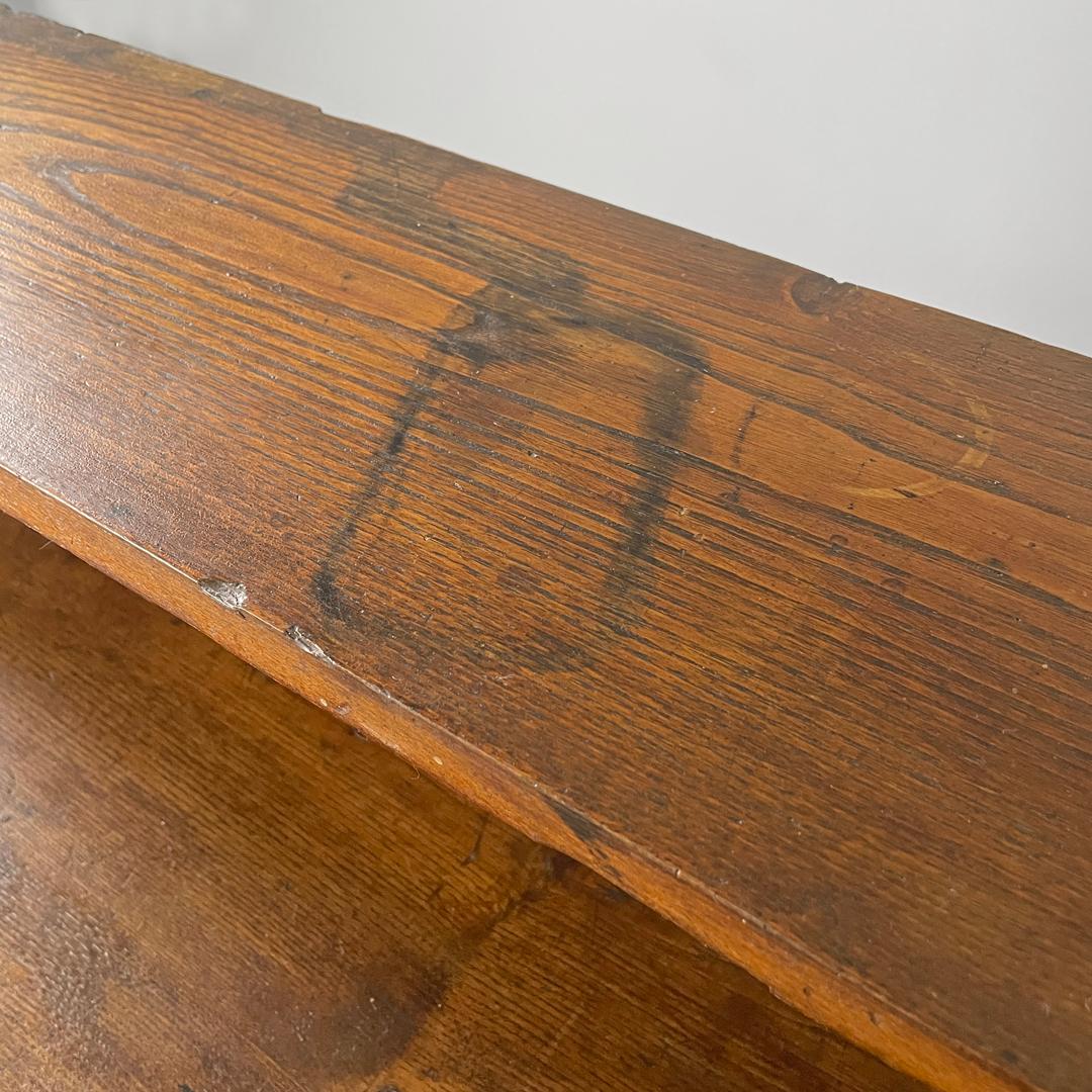 Italian modern wooden chest of drawers with visible joints La Casa Bella, 1970s For Sale 6