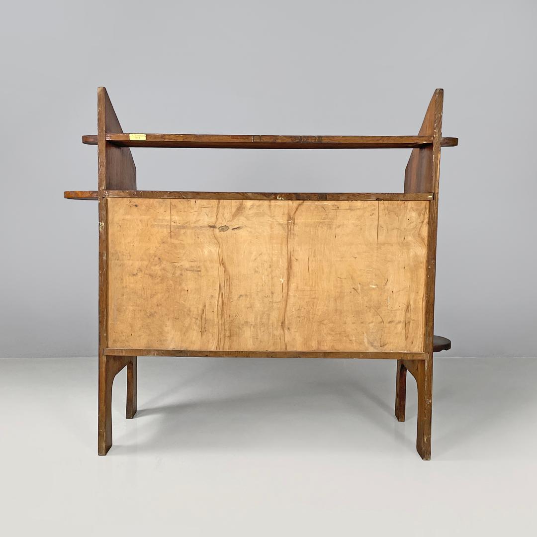 Italian modern wooden chest of drawers with visible joints La Casa Bella, 1970s For Sale 1