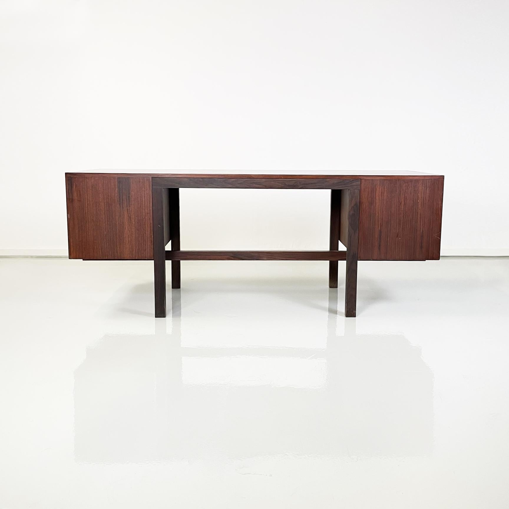 Late 20th Century Italian modern Wooden desk mod. Canaan by Marcel Breuer for  Gavina, 1970s For Sale