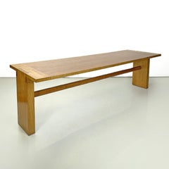 Italian modern wooden dining table Valmarana by Carlo Scarpa for Gavina, 1970s