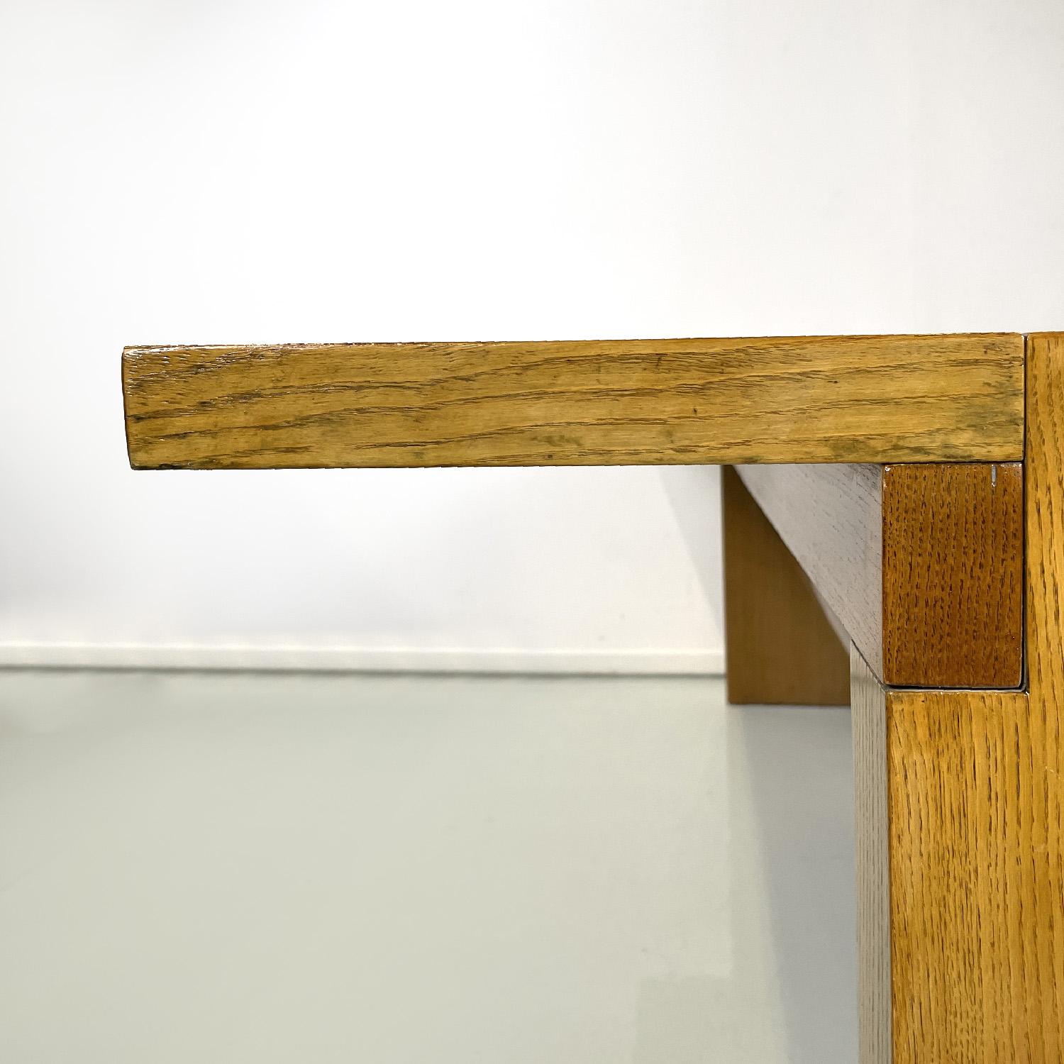 Wood Italian modern wooden dining table Valmarana by Carlo Scarpa for Gavina, 1970s