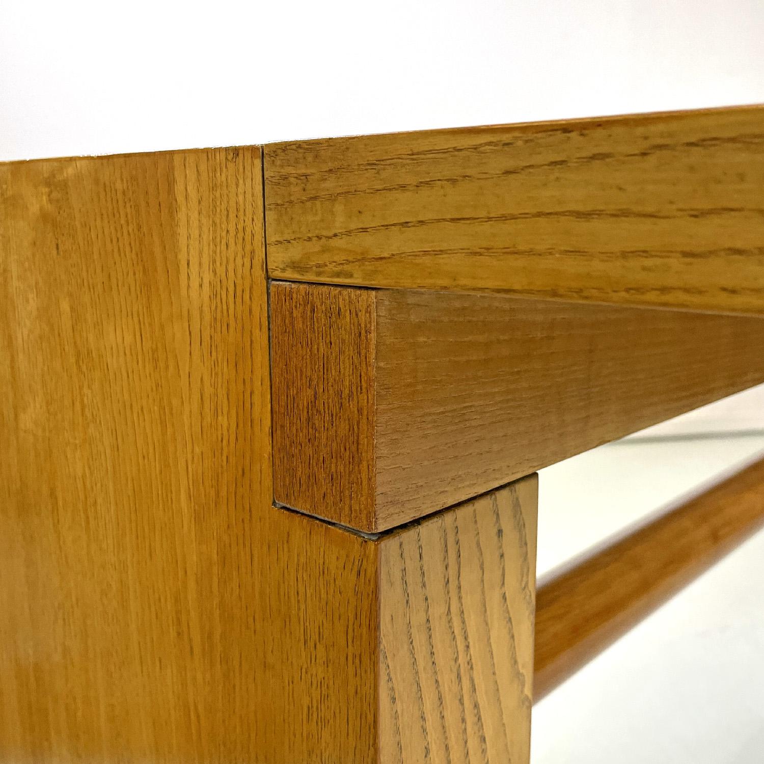 Italian modern wooden dining table Valmarana by Carlo Scarpa for Gavina, 1970s 2