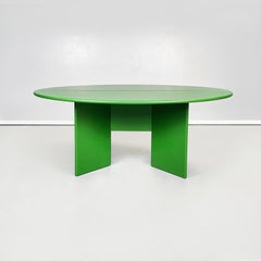 Italian Modern Wooden Green Table Antella by Takahama for Cassina, 1980s