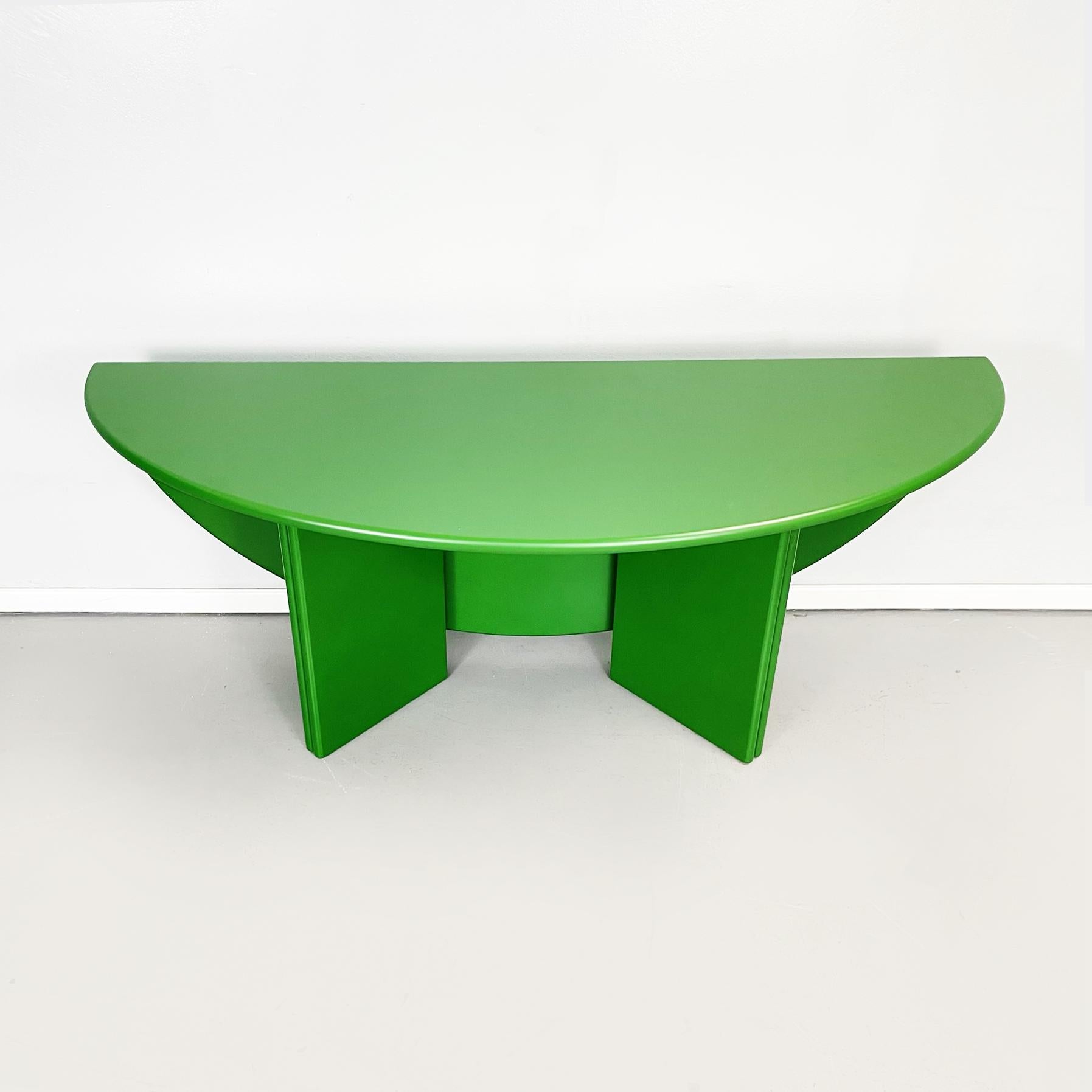 Mid-Century Modern Italian Modern Wooden Green Table Antella by Takahama for Cassina, 1980s