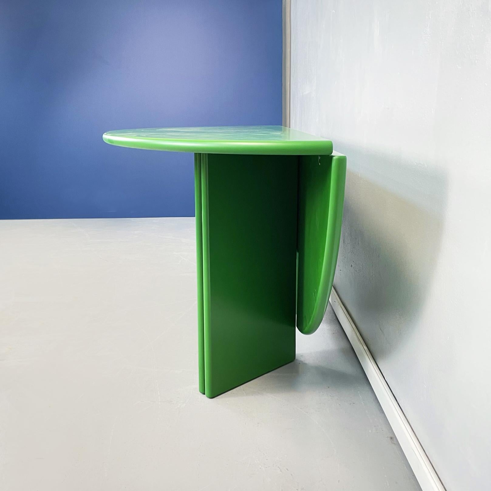 Italian Modern Wooden Green Table Antella by Takahama for Cassina, 1980s In Good Condition In MIlano, IT