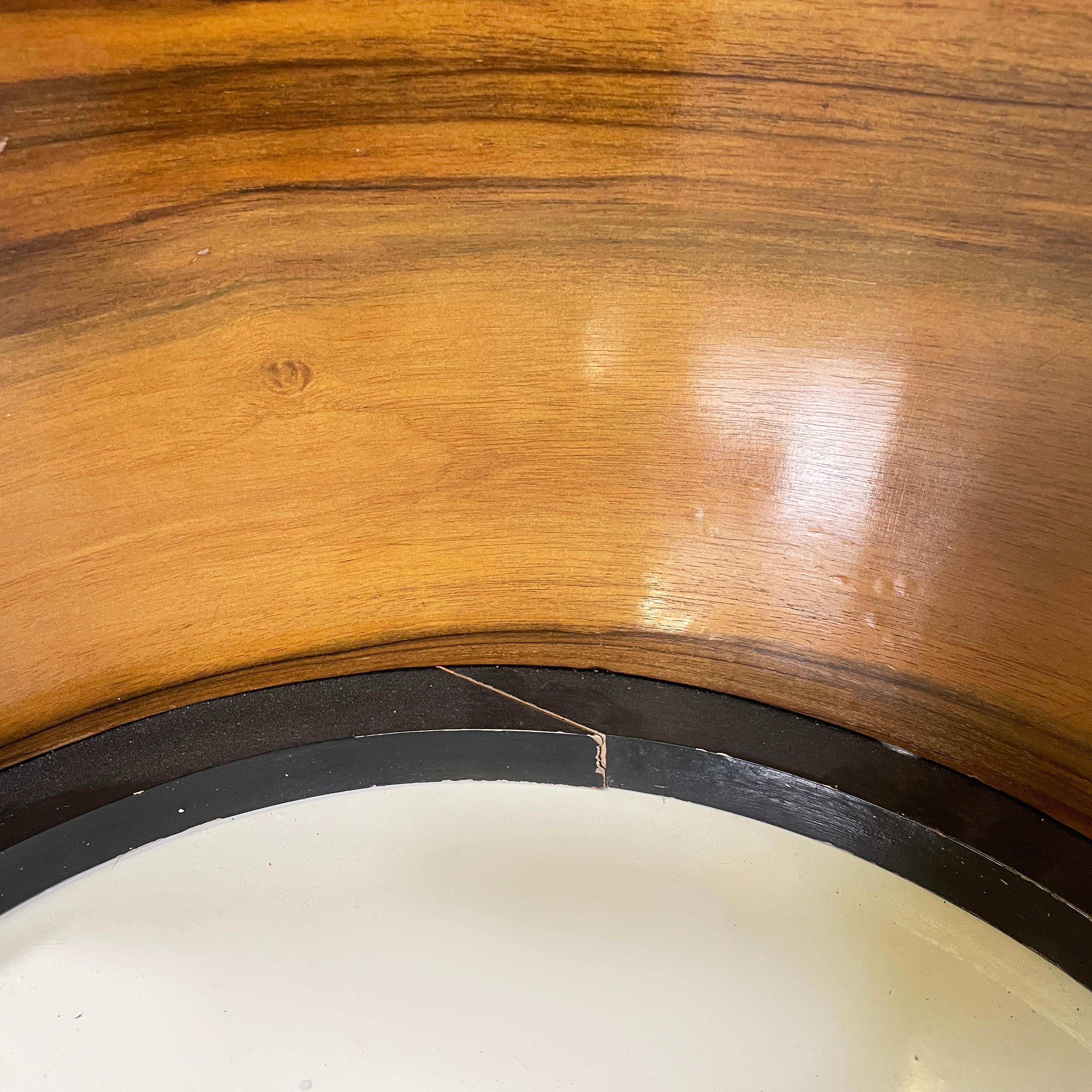 Italienische moderne rechteckige Holzkonsole mit schwarzen Holzdetails, 1970er Jahre im Angebot 10