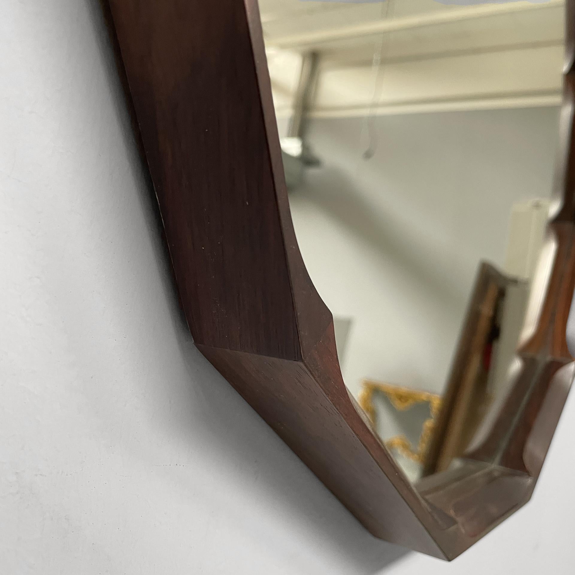Miroir mural moderne italien en bois par Sormani, années 1960 en vente 3